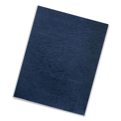 Expressions Classic Grain Texture Presentation Covers For Binding Systems, Paper, Square Corners, 11 x 8.5, Navy, 50/Pack