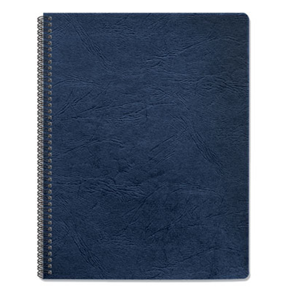 Expressions Classic Grain Texture Presentation Covers For Binding Systems, Paper, Round Corners, 11.25 x 8.75, Navy, 200/Pack