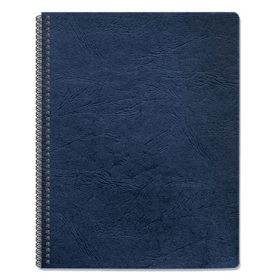 Expressions Classic Grain Texture Presentation Covers For Binding Systems, Paper, Round Corners, 11.25 x 8.75, Navy, 200/Pack