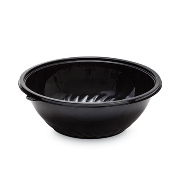 Caterline Pack n' Serve Plastic Bowl, 320 Oz, 16" Diameter x 5.5" h, Black, 25/Carton