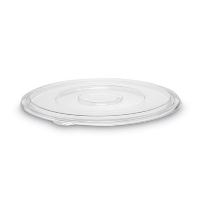 Caterline Pack N' Serve Plastic Lids, Flat Lid, 16" Diameter, Clear, 50/Carton