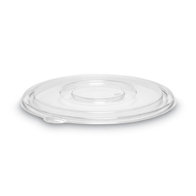 Caterline Pack N' Serve Plastic Lids, Flat Lid, 10" Diameter, Clear, 50/Carton