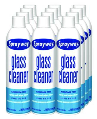 Glass Cleaner, 19 Oz Aerosol Spray, 12/Carton