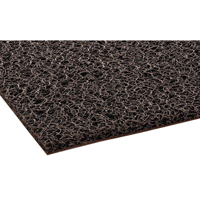 Spaghetti Vinyl-Loop Floor Mat, Rectangular, Brown Spaghetti Loop Surface, 36" x 60"