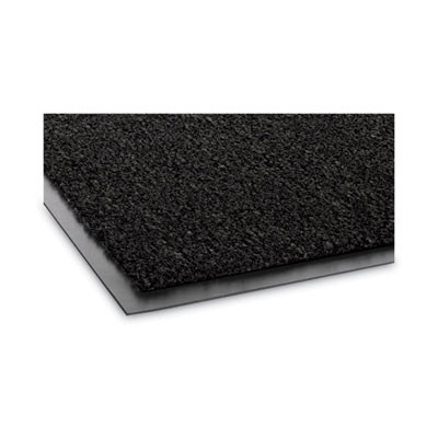 Rely-On Olefin Indoor Wiper Mat, Rectangular, Black Cut Pile Surface, 48" x 72"