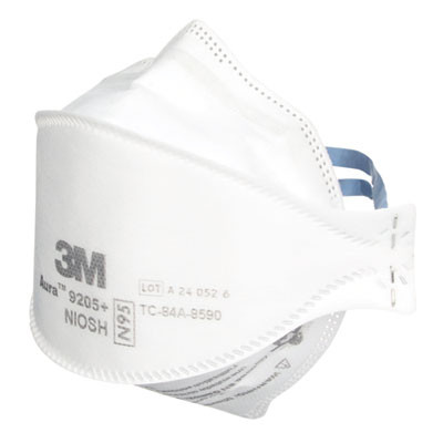 Aura Particulate Respirator 9205+, Standard Size, 12/Carton