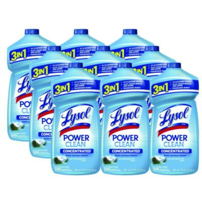 Power Clean Concentrated Multi-Surface Cleaner, Cool Adirondack, 28 Oz Pour Bottle, 9/Carton
