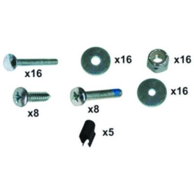 Hardware Kit For Rubbermaid Full Size Housekeeping Carts, Metal, Gray