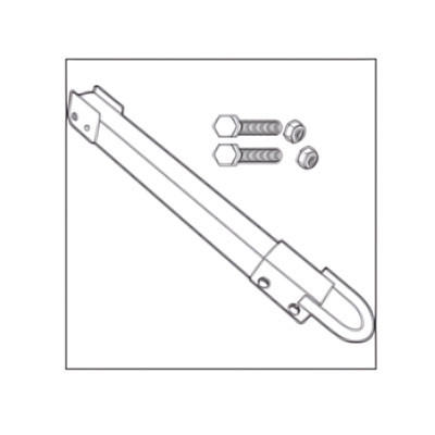 Hitch With Hardware For Towable/Trainable Tilt Trucks, Red