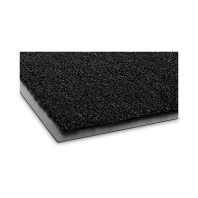 Rely-On Olefin Indoor Wiper Mat, Rectangular, Black Cut Pile Surface, 36" x 60"