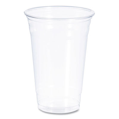 Polypropylene Cups, Cold Cups, 20 Oz, Plastic, Clear, 50/Bag, 12 Bags/Carton
