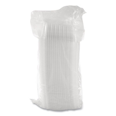 Clearpac Containers, 24 Oz, 6.5 x 7.5 x 2, Clear, Plastic, 63/Pack, 8 Pack/Carton