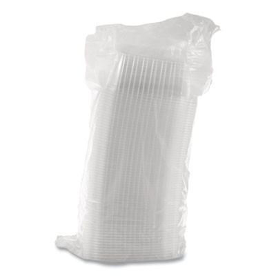 Clearpac Containers, 32 Oz, 9.4 x 6.8 x 2.1, Plastic, 63/Pack, 8 Pack/Carton