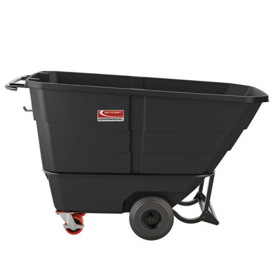 0.5 Cu Yd Heavy Duty Tilt Truck, 1,350 Lb Capacity, Black