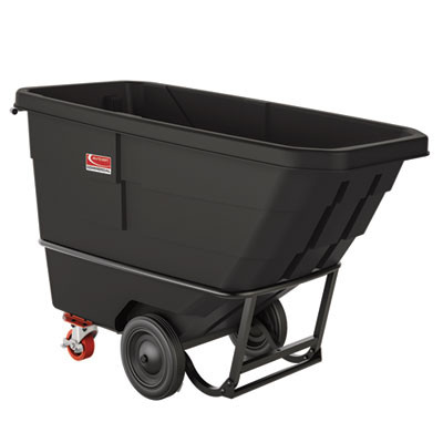 0.75 Cu Yd Standard Duty Tilt Truck, 1,300 Lb Capacity, Black