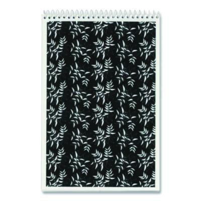 Fashion Steno Pad, Assorted Abstract Floral Headband Designs, Gregg Rule, (80) White 6 x 9 Sheets, 6/Pack