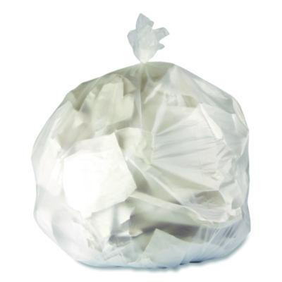 High-Density Can Liners, 16 Gal, 8 Mic, 24 x 33, Natural, Perforated Roll, 1,000/Carton