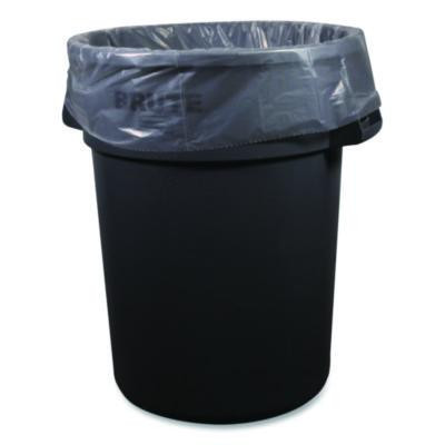 Low-Density Waste Can Liners, 45 Gal, 0.9 Mil, 40 x 46, Clear, Perforated Roll, 100/Carton