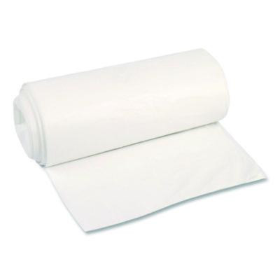 High-Density Can Liners, 45 Gal, 22 Mic, 40 x 48, Natural, Perforated Roll, 150/Carton