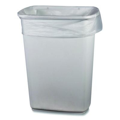 Low-Density Waste Can Liners, 30 Gal, 0.5 Mil, 30 x 36, Clear, Perforated Roll, 250/Carton
