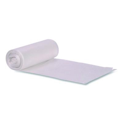 Low-Density Waste Can Liners, 30 Gal, 0.5 Mil, 30 x 36, Clear, Perforated Roll, 250/Carton