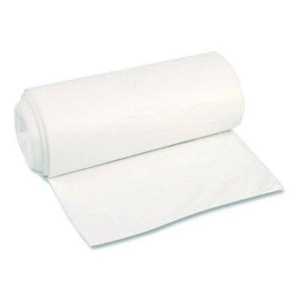 High-Density Can Liners, 56 Gal, 16 Mic, 43 x 48, Natural, Perforated Roll, 200/Carton