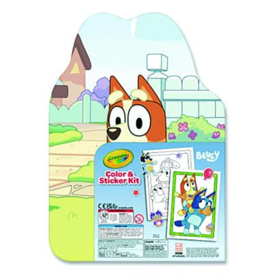 Bluey Color And Sticker Kit, Includes 26 Markers, Ages 5 And Up, 20 Pages