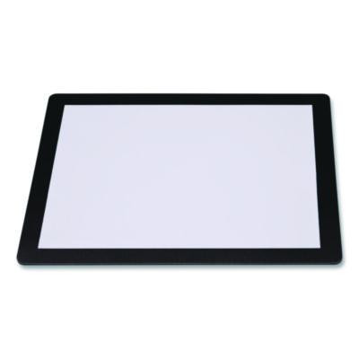 Menu Holder For 8.5 x 11 Menus, Landscape Orientation, 12.6 x 10.2 Holder, Clear/Black