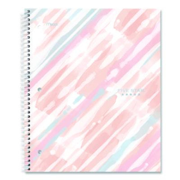 Brushy Moves Spiral Notebook, 1-Subject, Medium/College Rule, Assorted Cover Colors, (80) 11 x 8.5 Sheets, 2/Pack