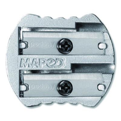 Classic 2-Hole Metal Pencil Sharpener, 2.56 x 0.67 x 4.92, Silver