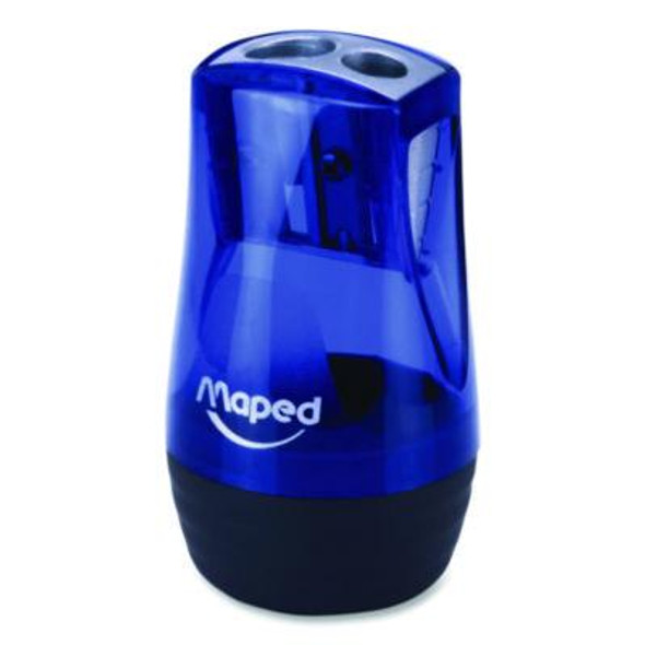 Tonic 2-Hole Canister Pencil Sharpener, 3.74 x 1.6 x 4.92, Randomly Assorted Colors