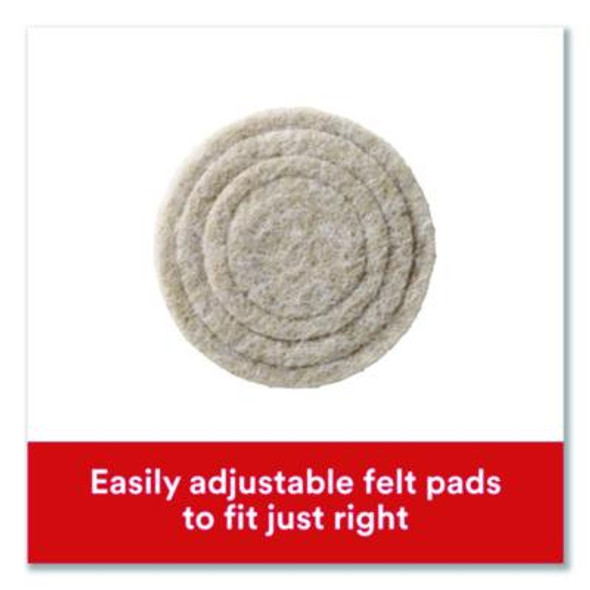 Custom Fit Felt Pads, 1.5" Dia, Beige, 30/Pack