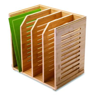 Bamboo Magazine File, 14.09 x 14.41 x 14.41, Brown