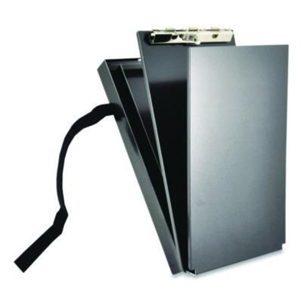 Recycled Aluminum Citation Holder Clipboard, 1/2" Capacity, Holds 6 x 11 Sheets, Black