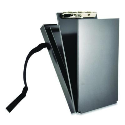 Recycled Aluminum Citation Holder Clipboard, 1/2" Capacity, Holds 6 x 11 Sheets, Black