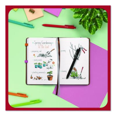 Flexible-Cover Business Journal With Elastic Closure, 1-Subject, Narrow Rule, Cognac Cover, (128) 8 x 5.5 Sheets