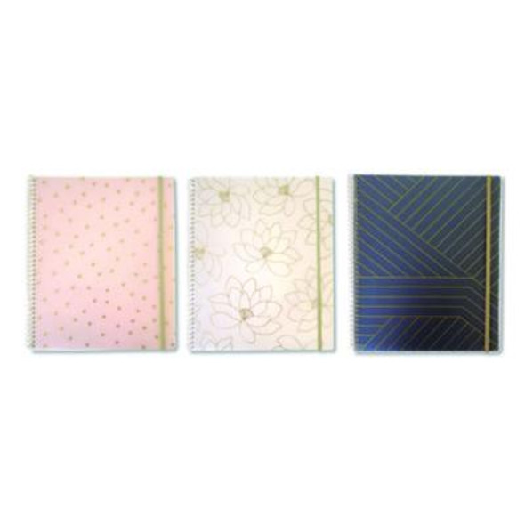 Keep It In Line Notebook Organizer, Medium/College Rule, Randomly Assorted Cover Colors And Designs, (100) 11.5 x 9 Sheets