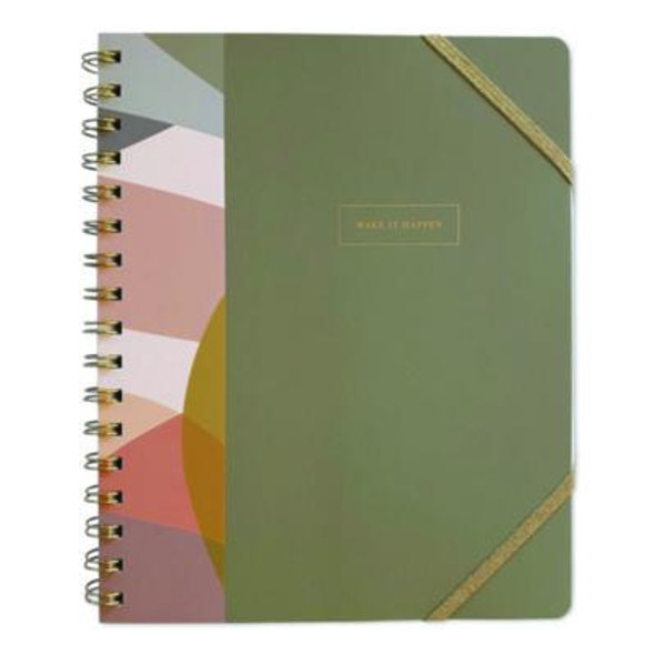 Down To Earth Ideal Notebook, 3 Sections, Medium/College Rule, Randomly Assorted Cover Colors/Designs, (100) 8.75 x 7 Sheets