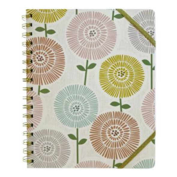 Down To Earth Ideal Notebook, 3 Sections, Medium/College Rule, Randomly Assorted Cover Colors/Designs, (100) 8.75 x 7 Sheets