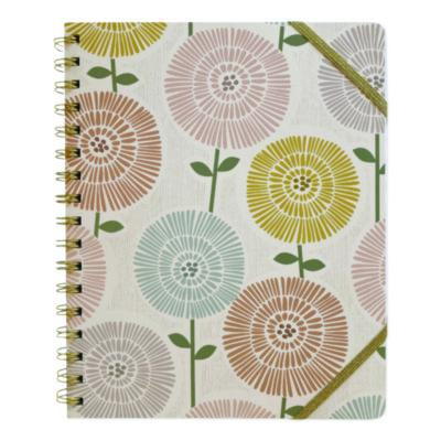 Down To Earth Ideal Notebook, 3 Sections, Medium/College Rule, Randomly Assorted Cover Colors/Designs, (100) 8.75 x 7 Sheets