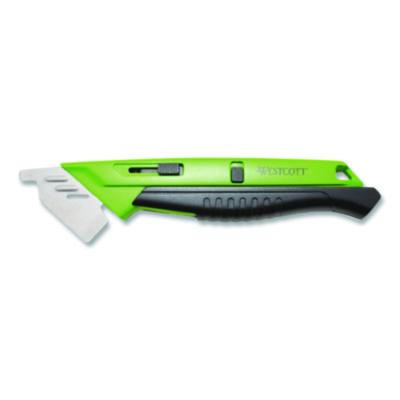 Dual-Sided Ceramic Box Opener, Abs Plastic Handle, Green