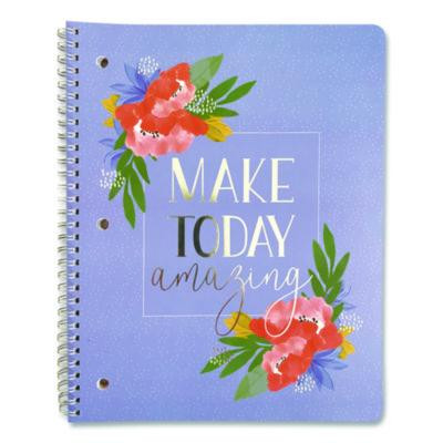 Silver Lining Hardcover Journal, Medium/College Rule, Randomly Assorted Cover Color, (80) 10 x 8.5 Sheets