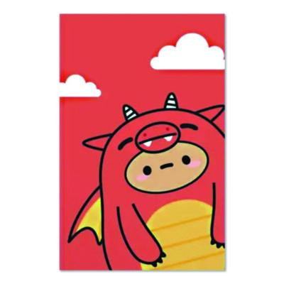 Smoko Tayto Dragon Layflat Notebook, 1-Subject, Medium/College Rule, Orange/Yellow/White Cover, (72) 8 x 5 Sheets