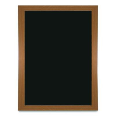 Chalkboard Sign, Black Surface, Brown Frame, 12 x 16