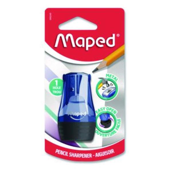 Tonic 1-Hole Canister Pencil Sharpener, 2.56 x 1.25 x 4.92, Randomly Assorted Colors