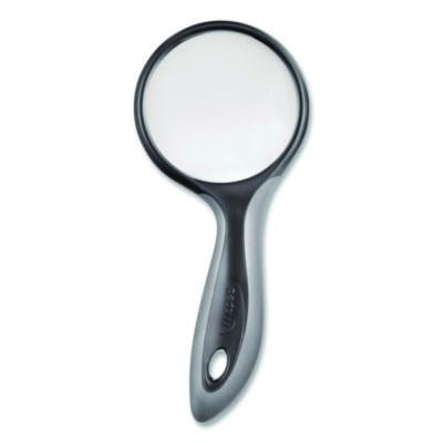 2.5X Soft Touch Large Magnifying Glass, Plastic Lens, 3" Dia, Randomly Assorted Color