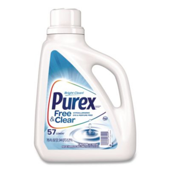 Free And Clear Liquid He Laundry Detergent, Unscented, 75 Oz Bottle, 6/Carton