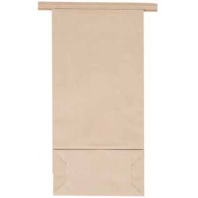 Stand-Up Window Bakery Bag, 4.75 x 2.5 x 9.5, Natural, 500/Carton