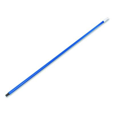 Plastic Coated Metal Handle, 0.85" Dia x 48", Blue, 12/Carton