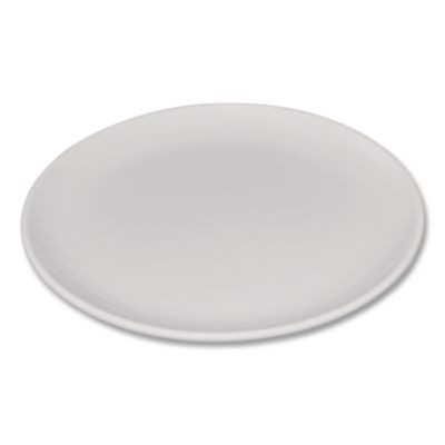 Epicure Melamine Dinner Plate, 8" Dia, White, 48/Carton